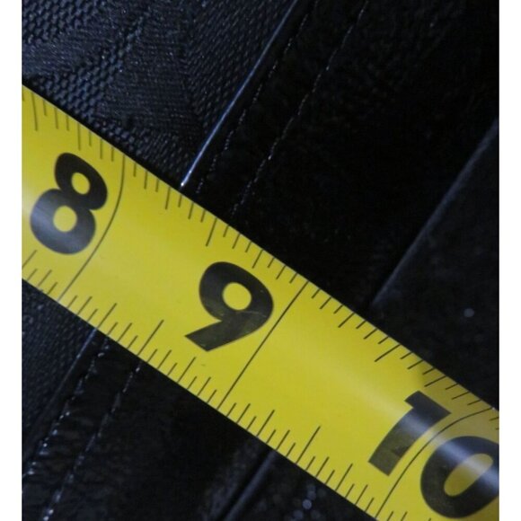 Coach 2014 Black Signature C Logo Canvas & Patent Leather Carryall Handbag - Picture 11 of 11